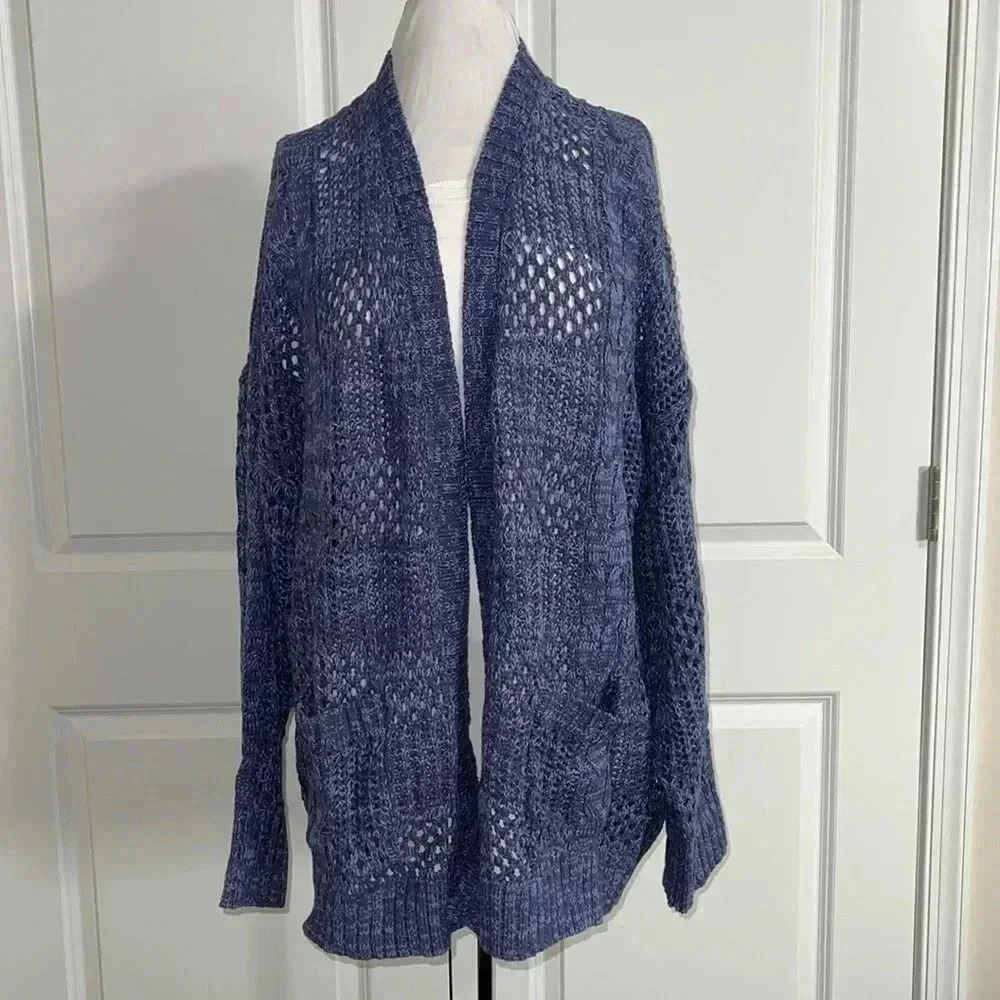 Terra & Sky Blue Cardigan Sweater.​​​